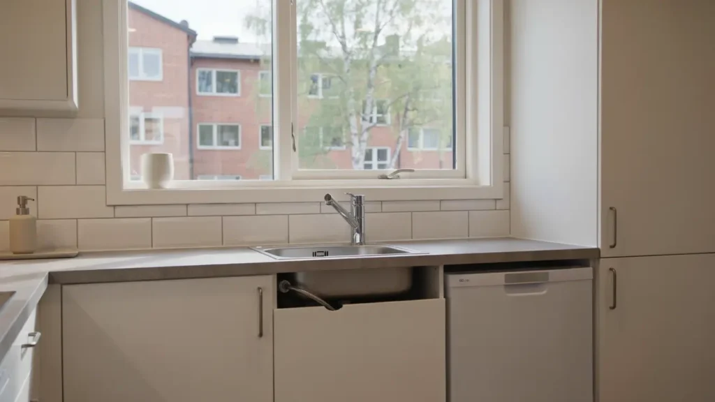 byte av koksblandare med diskmaskinsavstangning i tensta spanga 1465